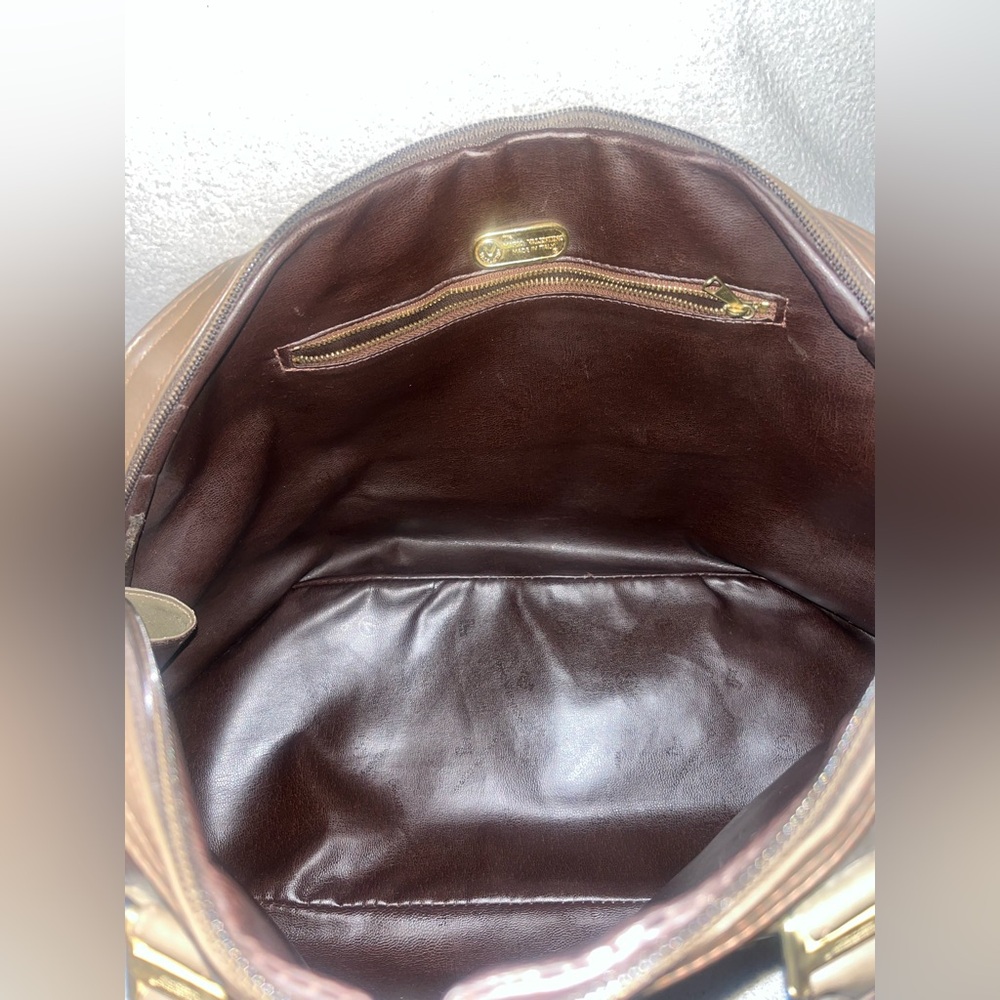 Mario Valentino Monogram Leather Handbag - Picture 10 of 13